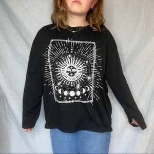 Oversized Long Sleeve Graphic Tee